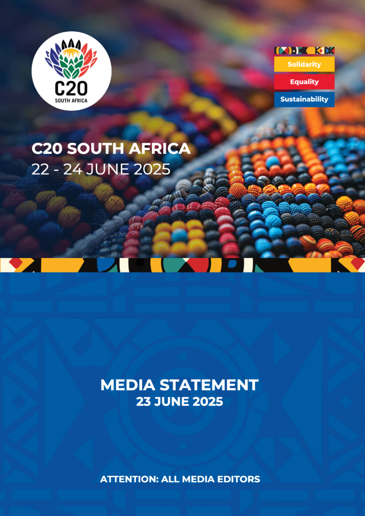 C20 LAUNCH MEDIA STATEMENT 23 JUNE 2025